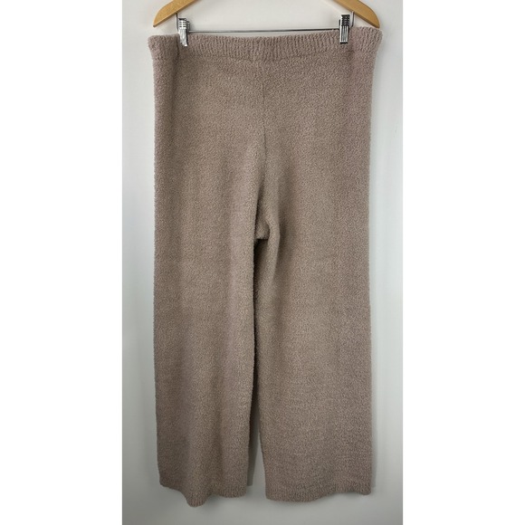 Softies Cozy Teddy Reverse Seam Crew Neck LS Top Pants Lounge Set Brown Size XL - Picture 9 of 16